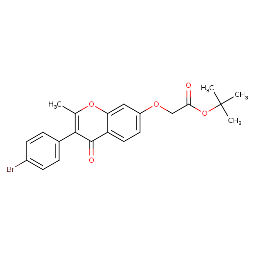 tert-butyl 2-{[3-(4-bromophenyl)-2-methyl-4-oxo-4H-chromen-7-yl]oxy}acetate