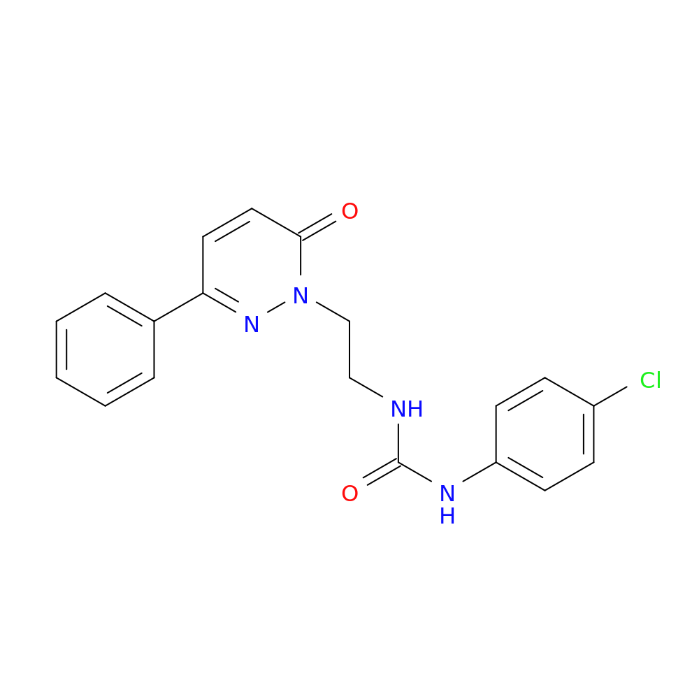1-(4-chlorophenyl)-3-[2-(6-oxo-3-phenyl-1,6-dihydropyridazin-1-yl)ethyl]urea