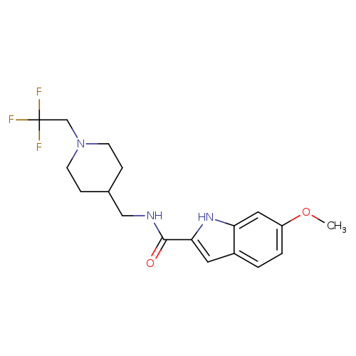 6-methoxy-N-{[1-(2,2,2-trifluoroethyl)piperidin-4-yl]methyl}-1H-indole-2-carboxamide