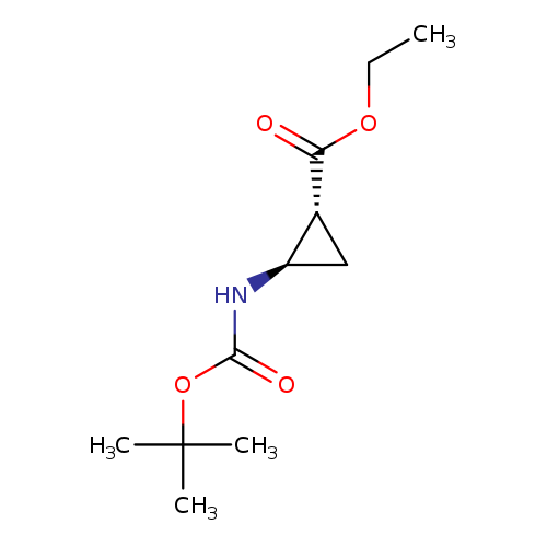 Cyclopropanecarboxylic acid, 2-[[(1,1-dimethylethoxy)carbonyl]amino]-, ethyl ester, (1R,2R)-rel-