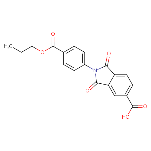 1,3-Dioxo-2-[4-(propoxycarbonyl)phenyl]isoindoline-5-carboxylic acid