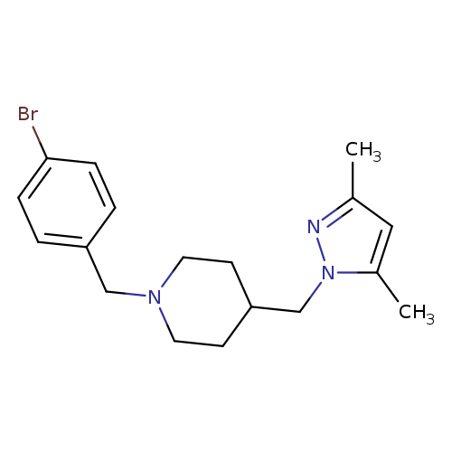 1-[(4-bromophenyl)methyl]-4-[(3,5-dimethyl-1H-pyrazol-1-yl)methyl]piperidine