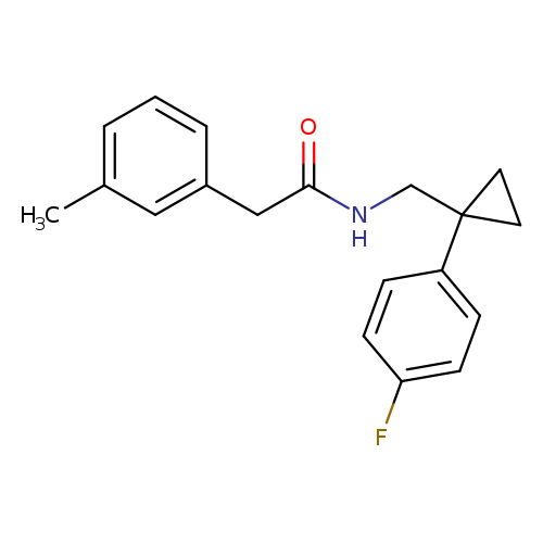 N-{[1-(4-fluorophenyl)cyclopropyl]methyl}-2-(3-methylphenyl)acetamide