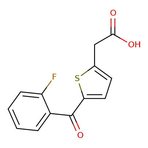 2-[5-(2-fluorobenzoyl)thiophen-2-yl]acetic acid