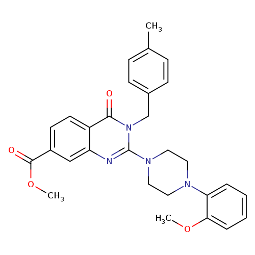 methyl 2-[4-(2-methoxyphenyl)piperazin-1-yl]-3-[(4-methylphenyl)methyl]-4-oxo-3,4-dihydroquinazoline-7-carboxylate