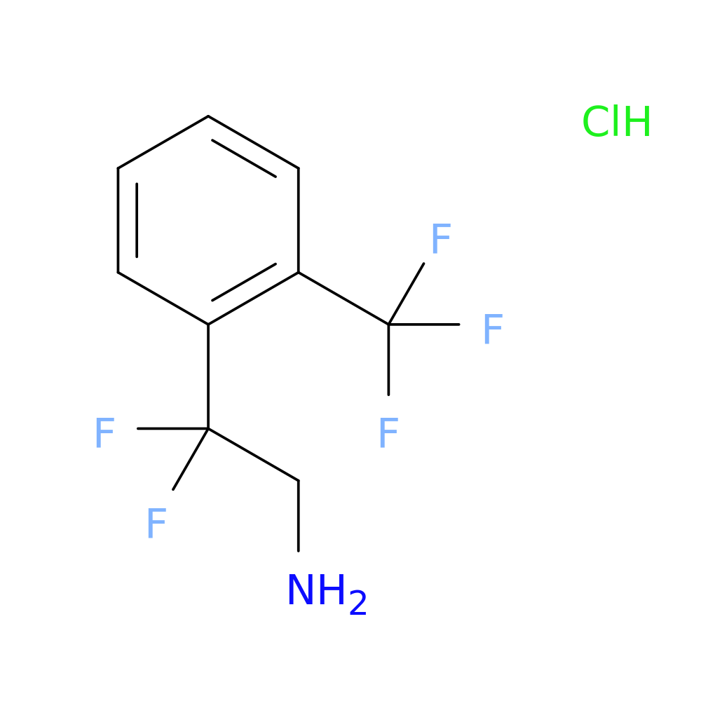 2,2-difluoro-2-[2-(trifluoromethyl)phenyl]ethan-1-amine hydrochloride