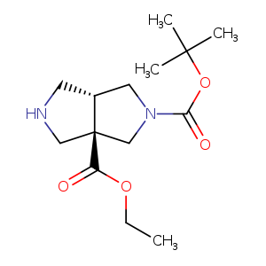 Pyrrolo[3,4-c]pyrrole-2,3a(1H,4H)-dicarboxylic acid, tetrahydro-, 2-(1,1-diMethylethyl) 3a-ethyl ester, (3aR,6aR)-rel-