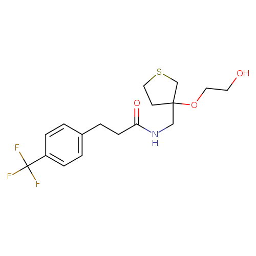 N-{[3-(2-hydroxyethoxy)thiolan-3-yl]methyl}-3-[4-(trifluoromethyl)phenyl]propanamide