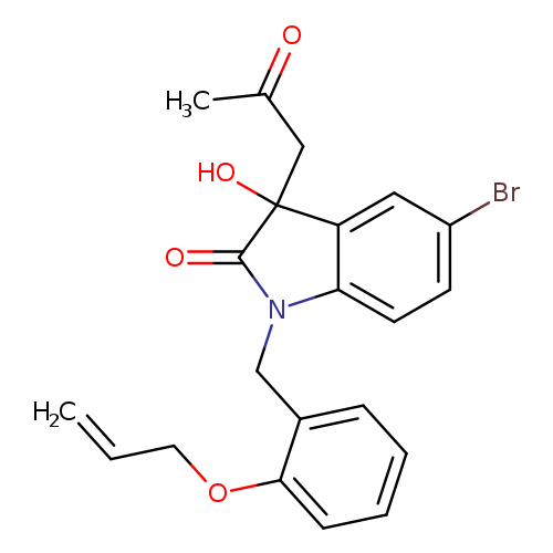 5-bromo-3-hydroxy-3-(2-oxopropyl)-1-{[2-(prop-2-en-1-yloxy)phenyl]methyl}-2,3-dihydro-1H-indol-2-one