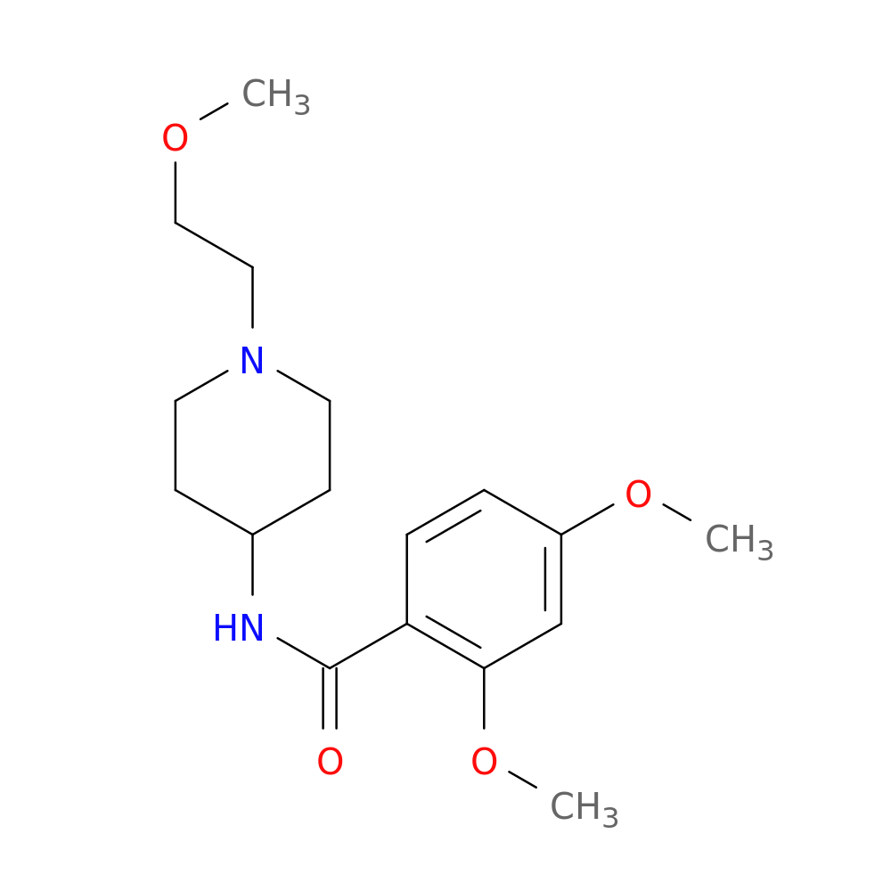 2,4-dimethoxy-N-[1-(2-methoxyethyl)piperidin-4-yl]benzamide