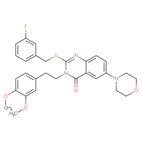 3-[2-(3,4-dimethoxyphenyl)ethyl]-2-{[(3-fluorophenyl)methyl]sulfanyl}-6-(morpholin-4-yl)-3,4-dihydroquinazolin-4-one