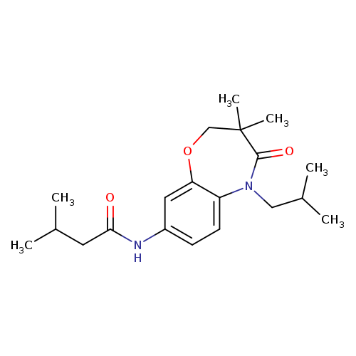 N-[3,3-dimethyl-5-(2-methylpropyl)-4-oxo-2,3,4,5-tetrahydro-1,5-benzoxazepin-8-yl]-3-methylbutanamide