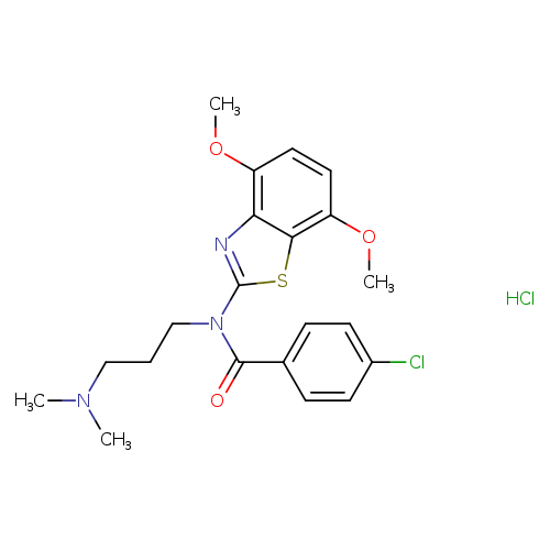 4-chloro-N-(4,7-dimethoxy-1,3-benzothiazol-2-yl)-N-[3-(dimethylamino)propyl]benzamide hydrochloride