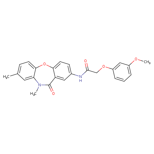 N-{6,9-dimethyl-10-oxo-2-oxa-9-azatricyclo[9.4.0.0^{3,8}]pentadeca-1(11),3(8),4,6,12,14-hexaen-13-yl}-2-(3-methoxyphenoxy)acetamide