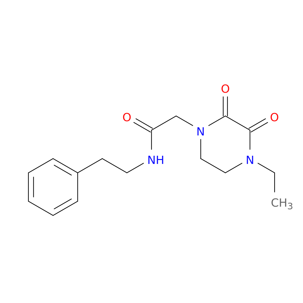 2-(4-ethyl-2,3-dioxopiperazin-1-yl)-N-(2-phenylethyl)acetamide