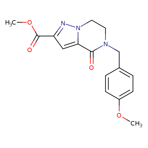 methyl 5-[(4-methoxyphenyl)methyl]-4-oxo-4H,5H,6H,7H-pyrazolo[1,5-a]pyrazine-2-carboxylate
