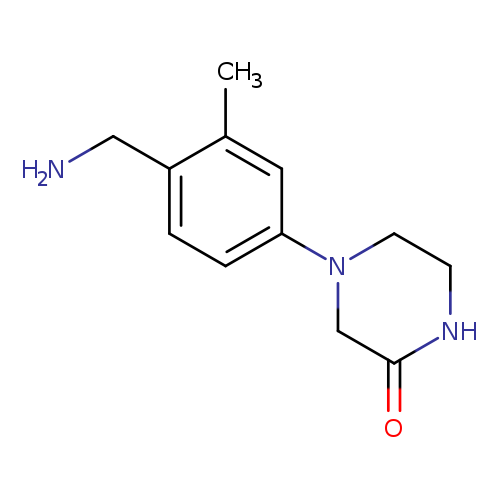 4-[4-(Aminomethyl)-3-methylphenyl]piperazin-2-one