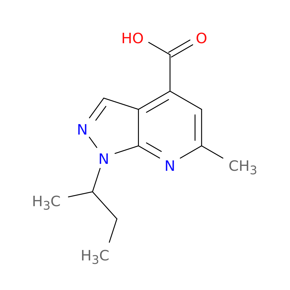1-(butan-2-yl)-6-methyl-1H-pyrazolo[3,4-b]pyridine-4-carboxylic acid