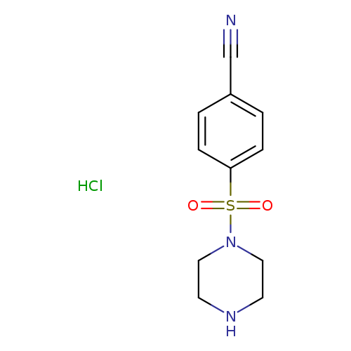 4-(piperazine-1-sulfonyl)benzonitrile hydrochloride
