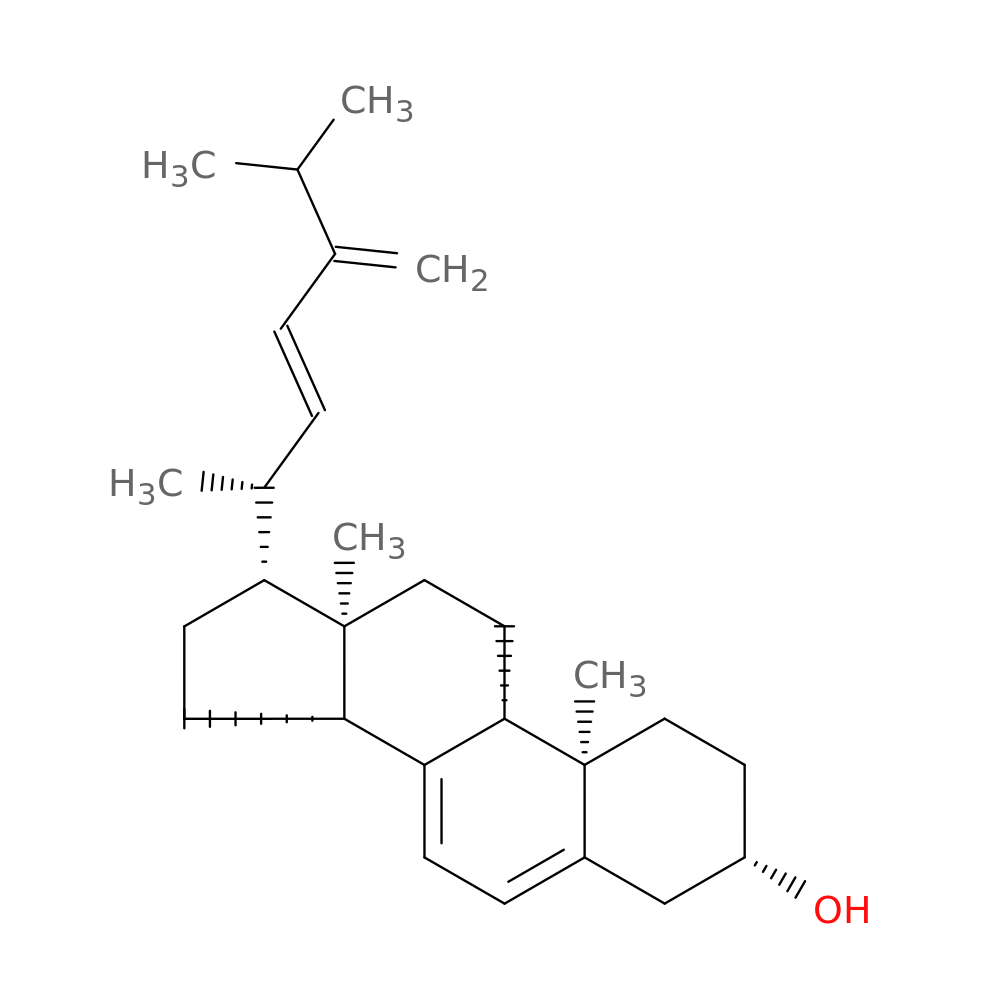 (3β,22E)-Ergosta-5,7,22,24(28)-tetraen-3-ol
