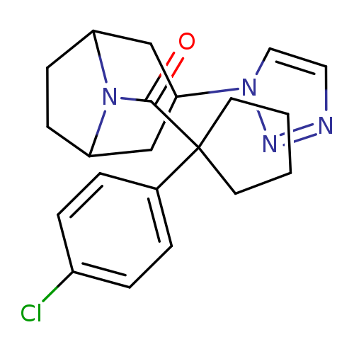 8-[1-(4-chlorophenyl)cyclopentanecarbonyl]-3-(1H-1,2,3-triazol-1-yl)-8-azabicyclo[3.2.1]octane