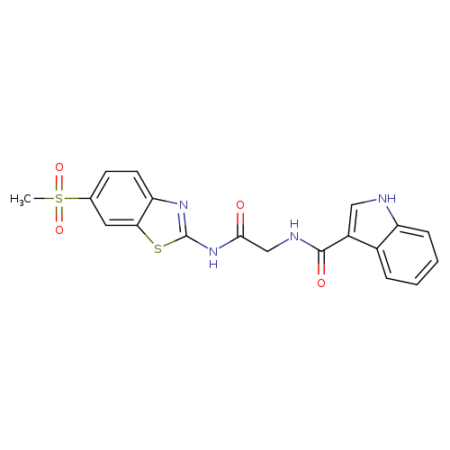2-[(1H-indol-3-yl)formamido]-N-(6-methanesulfonyl-1,3-benzothiazol-2-yl)acetamide