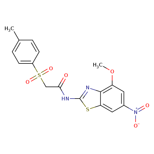 N-(4-methoxy-6-nitro-1,3-benzothiazol-2-yl)-2-(4-methylbenzenesulfonyl)acetamide