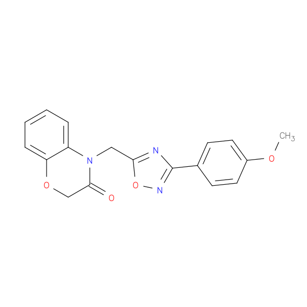 4-{[3-(4-methoxyphenyl)-1,2,4-oxadiazol-5-yl]methyl}-3,4-dihydro-2H-1,4-benzoxazin-3-one