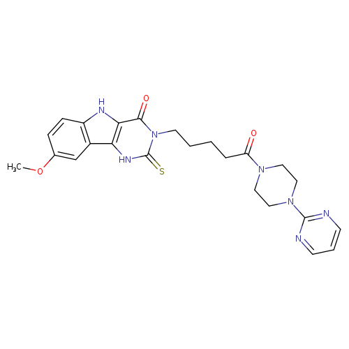 8-methoxy-3-{5-oxo-5-[4-(pyrimidin-2-yl)piperazin-1-yl]pentyl}-2-sulfanylidene-1H,2H,3H,4H,5H-pyrimido[5,4-b]indol-4-one