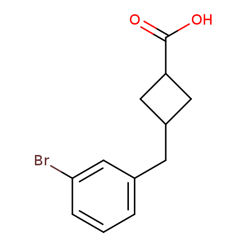 3-(3-Bromobenzyl)cyclobutanecarboxylic acid