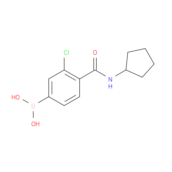 3-Chloro-4-(cyclopentylcarbamoyl)phenylboronic acid