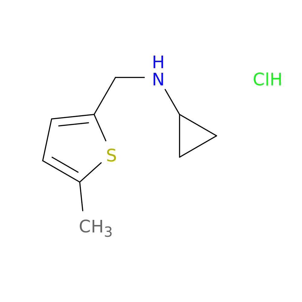 N-[(5-methyl-2-thienyl)methyl]cyclopropanamine hydrochloride