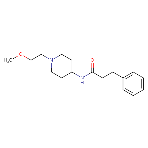 N-[1-(2-methoxyethyl)piperidin-4-yl]-3-phenylpropanamide