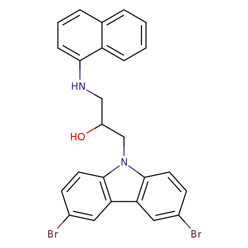 1-(3,6-dibromo-9H-carbazol-9-yl)-3-[(naphthalen-1-yl)amino]propan-2-ol