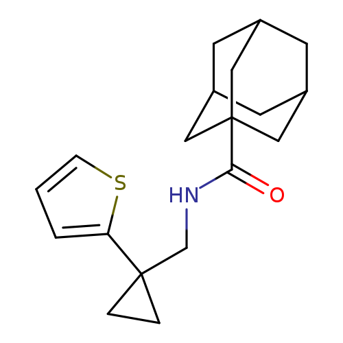 N-{[1-(thiophen-2-yl)cyclopropyl]methyl}adamantane-1-carboxamide
