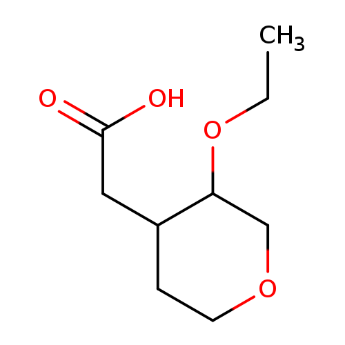 2-(3-ethoxyoxan-4-yl)acetic acid