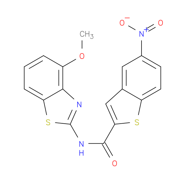 N-(4-methoxy-1,3-benzothiazol-2-yl)-5-nitro-1-benzothiophene-2-carboxamide