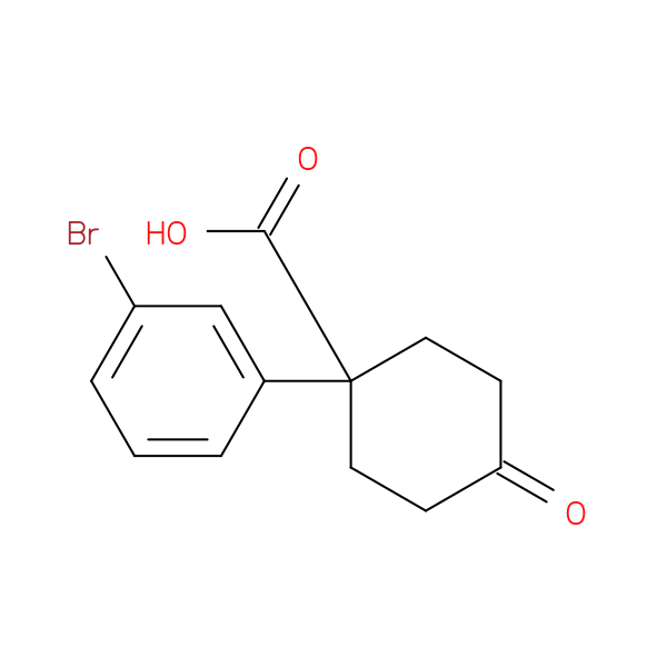 1-(3-bromophenyl)-4-oxo-Cyclohexanecarboxylic acid