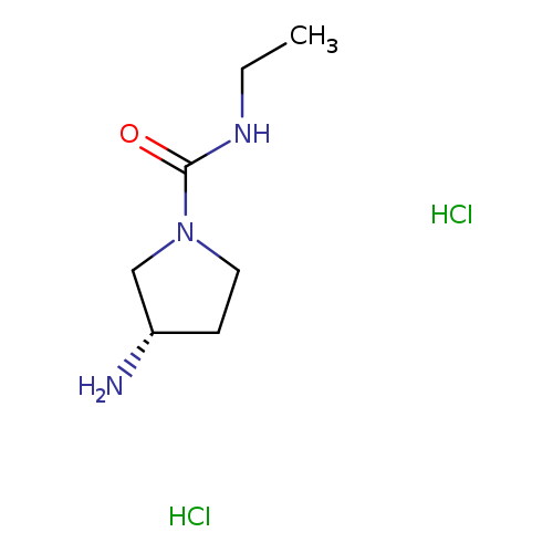 (3S)-3-amino-N-ethylpyrrolidine-1-carboxamide dihydrochloride