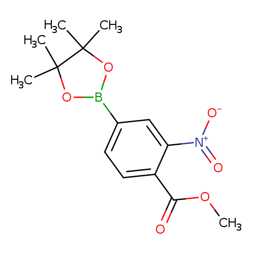 Benzoic acid, 2-nitro-4-(4,4,5,5-tetramethyl-1,3,2-dioxaborolan-2-yl)-, methyl ester