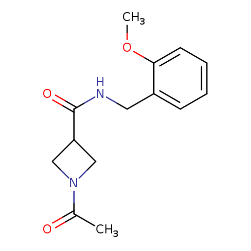 1-acetyl-N-[(2-methoxyphenyl)methyl]azetidine-3-carboxamide