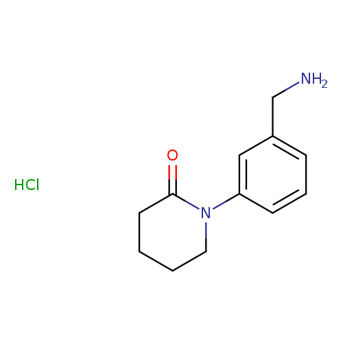 1-[3-(aminomethyl)phenyl]piperidin-2-one hydrochloride