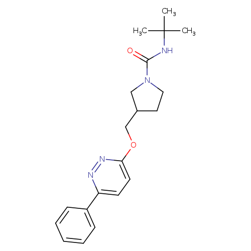 N-tert-butyl-3-{[(6-phenylpyridazin-3-yl)oxy]methyl}pyrrolidine-1-carboxamide
