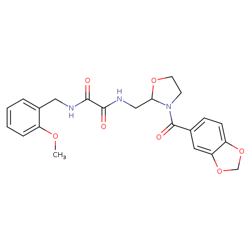 N-{[3-(2H-1,3-benzodioxole-5-carbonyl)-1,3-oxazolidin-2-yl]methyl}-N'-[(2-methoxyphenyl)methyl]ethanediamide
