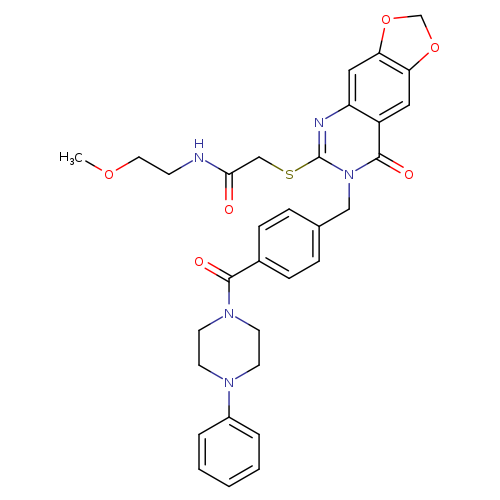 N-(2-methoxyethyl)-2-[(8-oxo-7-{[4-(4-phenylpiperazine-1-carbonyl)phenyl]methyl}-2H,7H,8H-[1,3]dioxolo[4,5-g]quinazolin-6-yl)sulfanyl]acetamide
