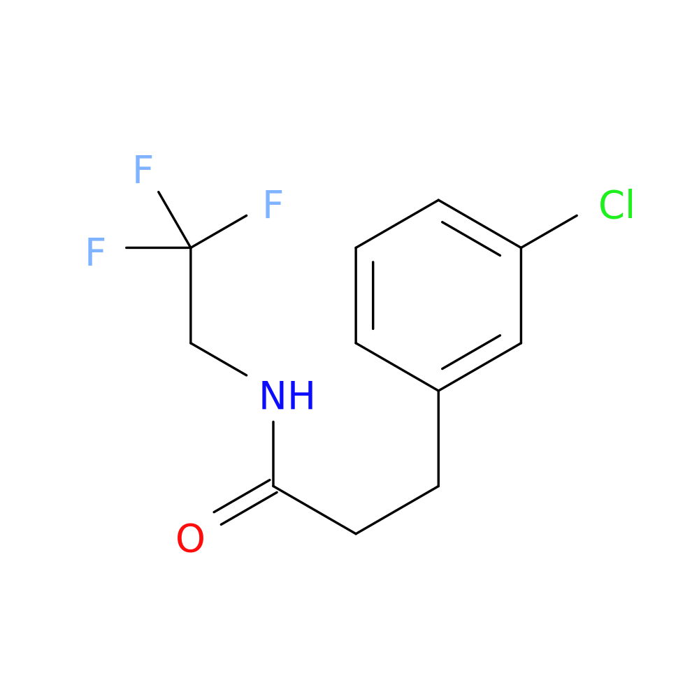 3-(3-chlorophenyl)-N-(2,2,2-trifluoroethyl)propanamide