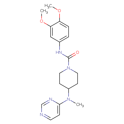 N-(3,4-dimethoxyphenyl)-4-[methyl(pyrimidin-4-yl)amino]piperidine-1-carboxamide