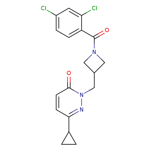 6-cyclopropyl-2-{[1-(2,4-dichlorobenzoyl)azetidin-3-yl]methyl}-2,3-dihydropyridazin-3-one