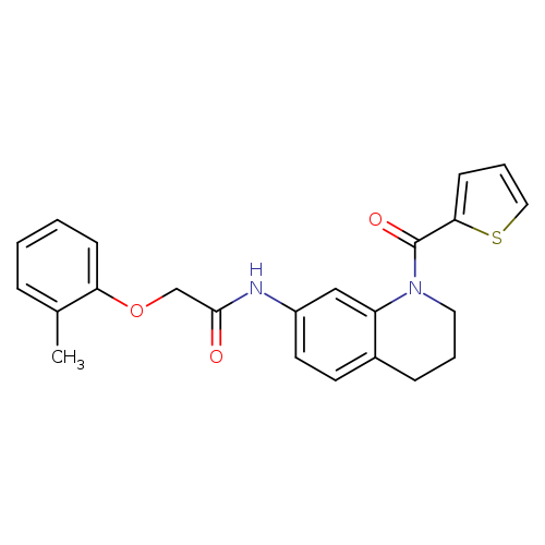 2-(2-methylphenoxy)-N-[1-(thiophene-2-carbonyl)-1,2,3,4-tetrahydroquinolin-7-yl]acetamide