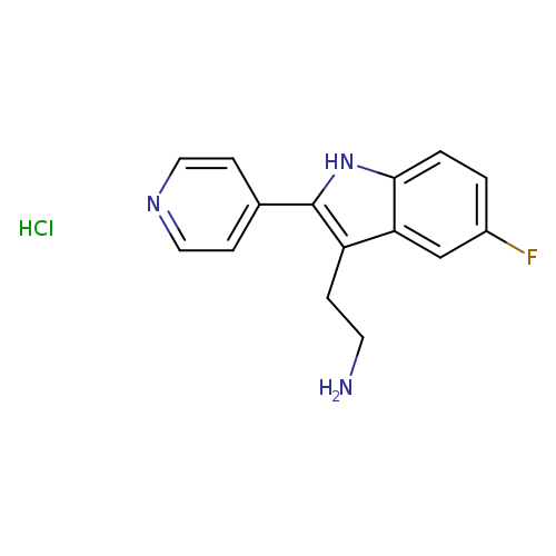 2-(5-Fluoro-2-(pyridin-4-yl)-1H-indol-3-yl)ethanamine hydrochloride